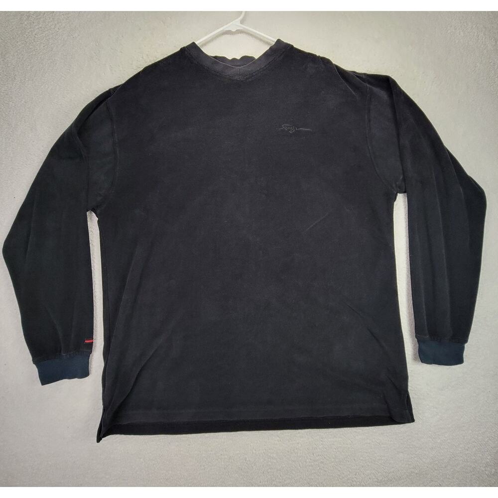 Vintage Fubu Long Sleeve Shirt Mens XL Black Thermal Y2k 2000s 00s